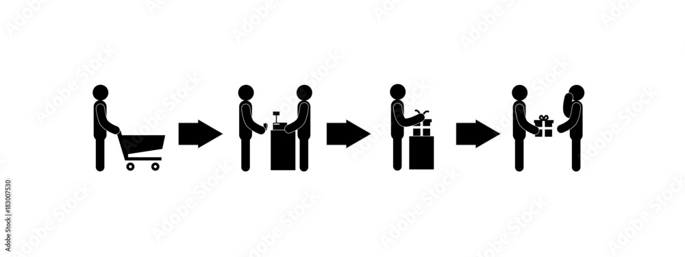 stick figure vector life cycle give a gift stick figure vector life cycle give a gift