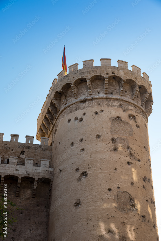 Castle tower of Valencia