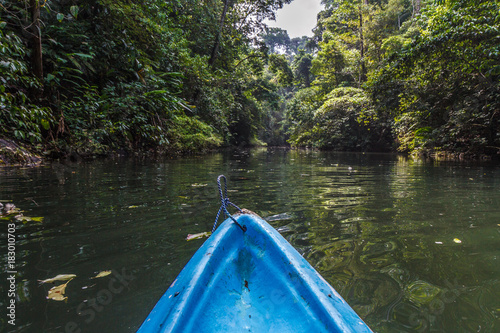 Kayaking the Rio Claro in the jungle of Costa Rica