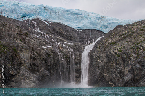Glacier Runoff into the Ocean