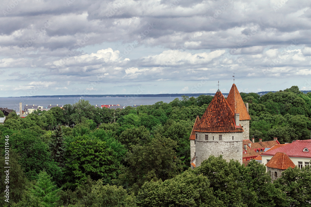Fotografie Tallinn city wall