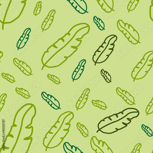 seamless banana leaf pattern photo