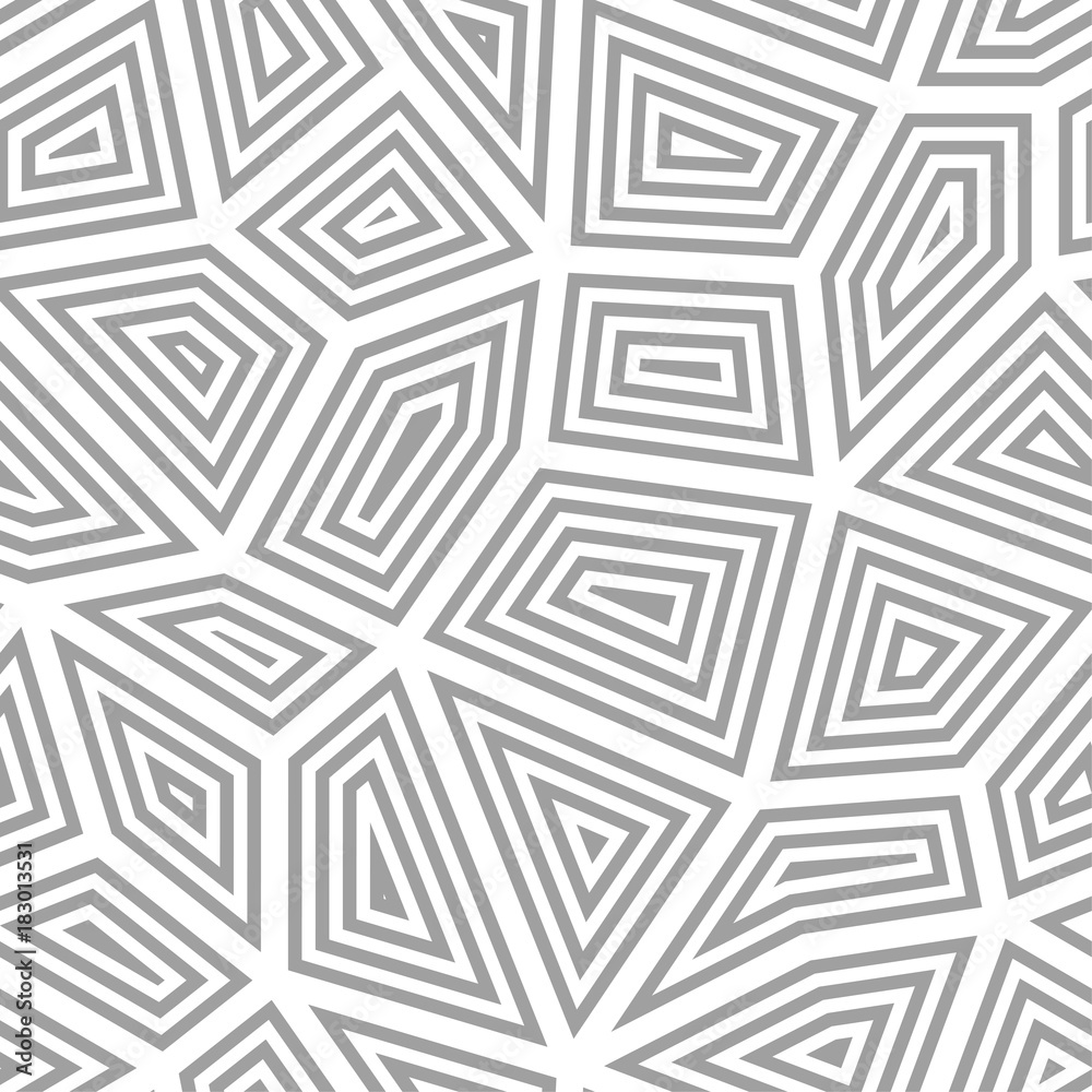 Polygonal seamless background. Geometric line gray pattern for wallpapers and textile