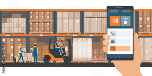 Warehousing and storage app