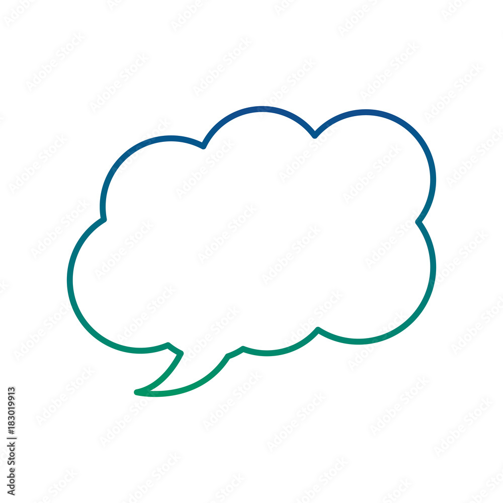 speech bubble message dialog chat vector illustration