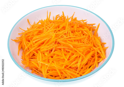 Orange pumpkin chopped for salad