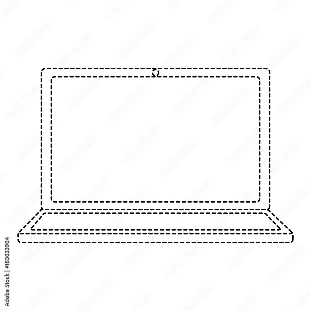 laptop wifi internet device gadget screen vector illustration