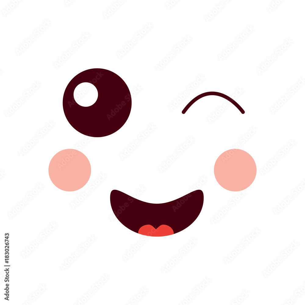 wink happy face emoji icon image vector illustration design wink happy face emoji icon image vector illustration design
