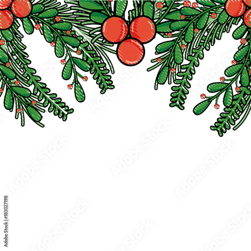 grated rustic leaves branches with natural flowers