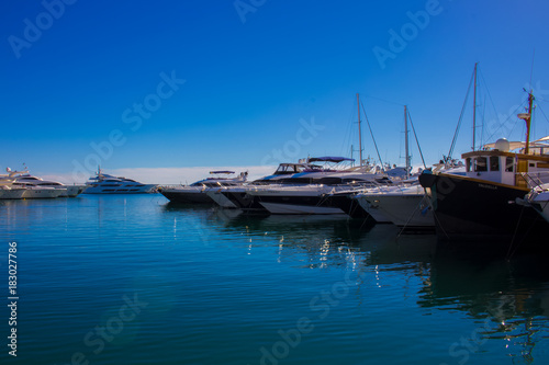 Port. Port of Puerto Banus  Marbella  Costa del Sol  Andalusia  Spain. Picture taken     21 november 2017.