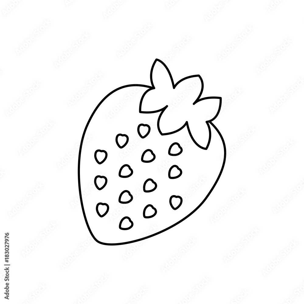 strawberry fruit icon image vector illustration design strawberry fruit icon image vector illustration design