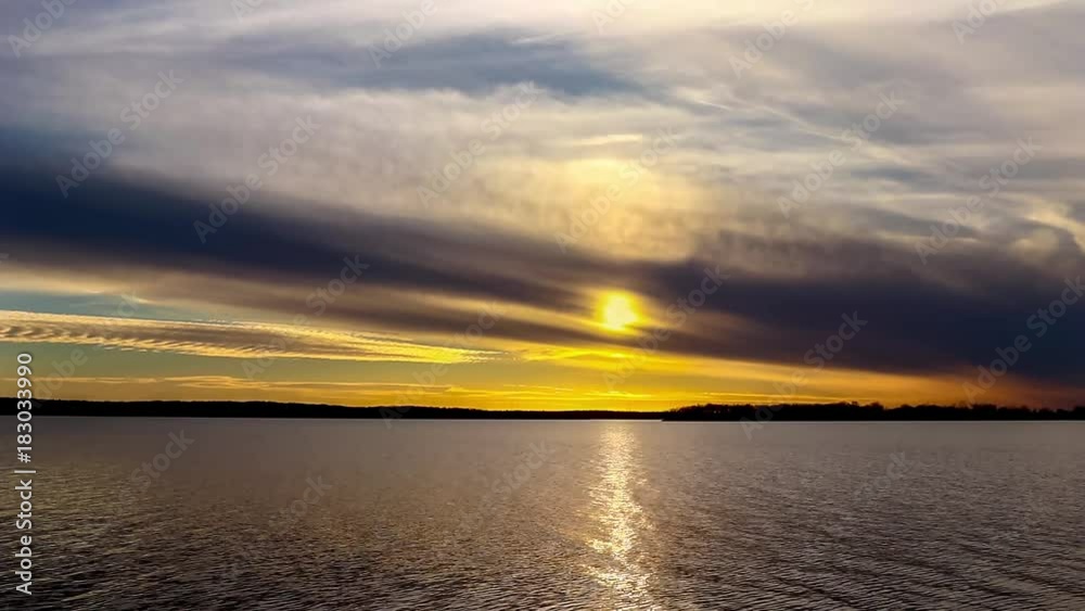 Sunset on a Oklahoma lake Sunset on a Oklahoma lake