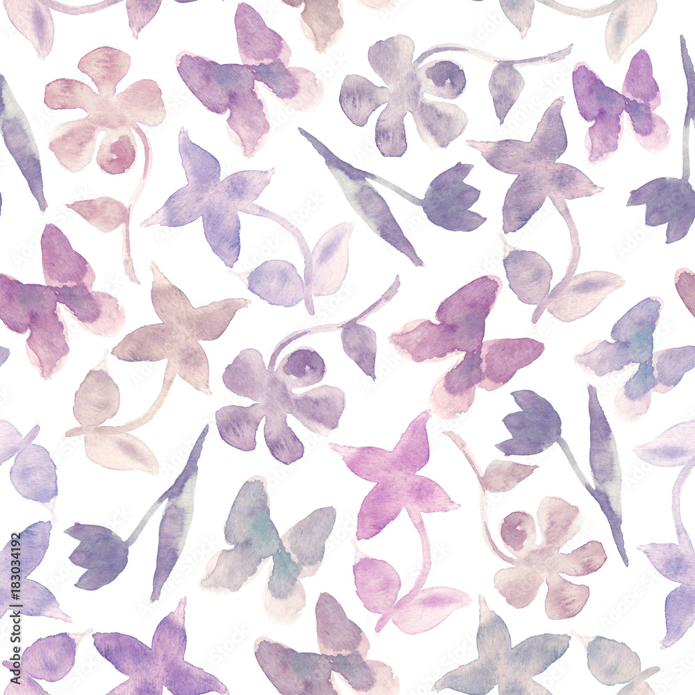 Fashion purple floral background Fashion purple floral background