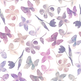 Fashion purple floral background