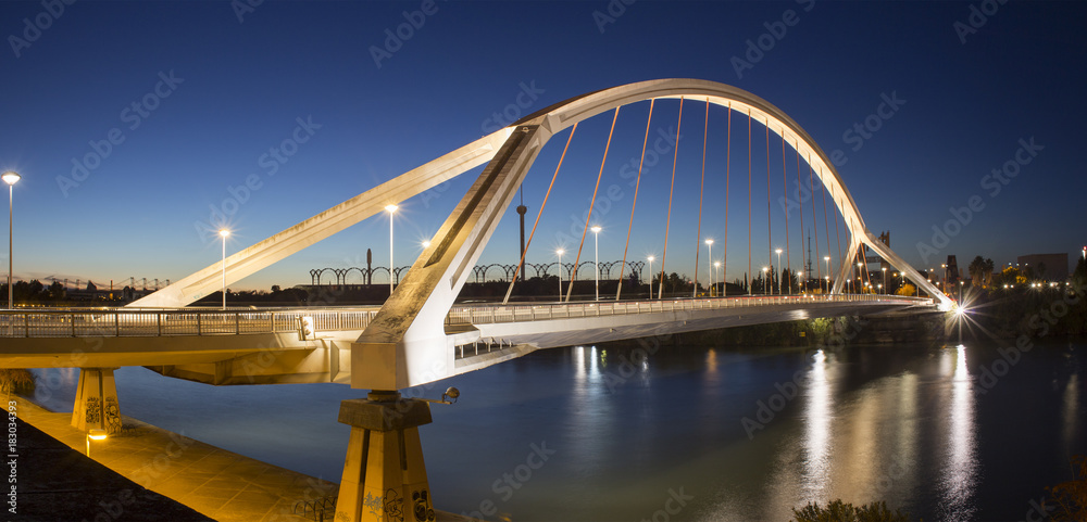 Fototapeta premium Most Barqueta, Sewilla
