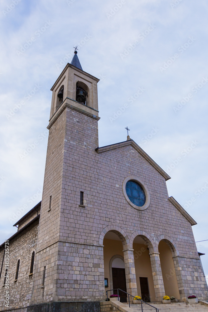 Church of Santa Maria Assunta, Roccaraso, Abruzzo, Italy. October 13, 2017