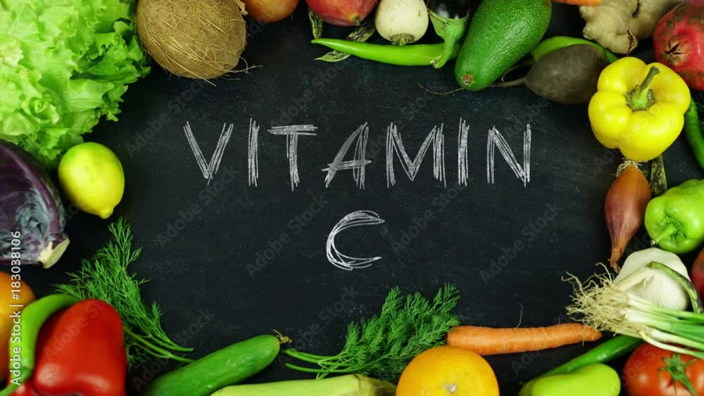 Vitamin c fruit stop motion
