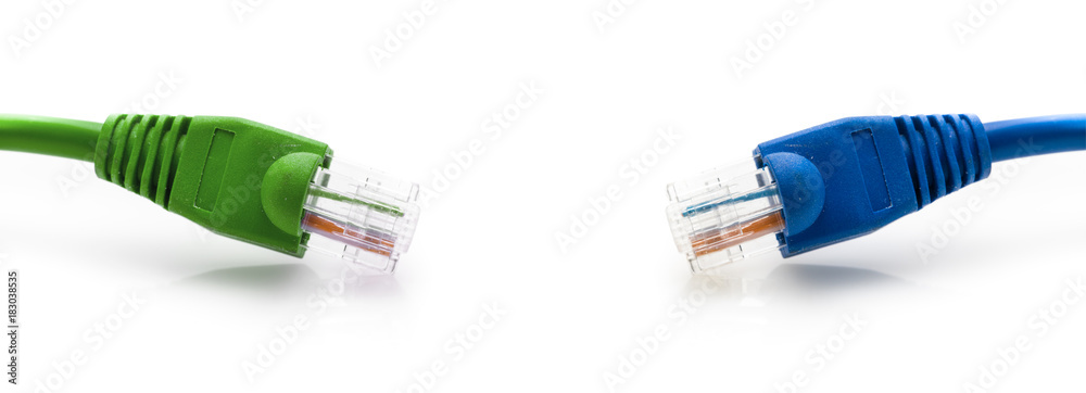 Very Sort Network Utp Camble, Concept of Network Inability, Studio shot, on White Background Very Sort Network Utp Camble, Concept of Network Inability, Studio shot, on White Background