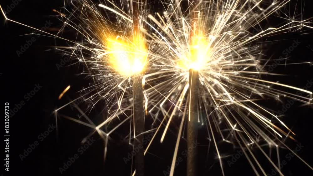 Christmas sparklers lightening Christmas sparklers lightening