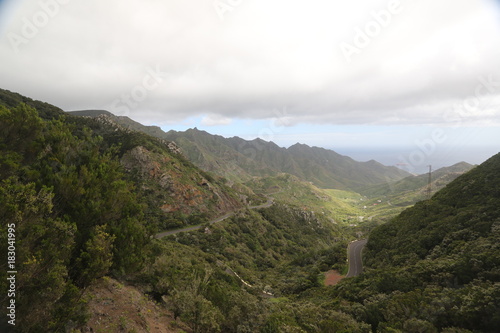 Green hills in Canary Islands