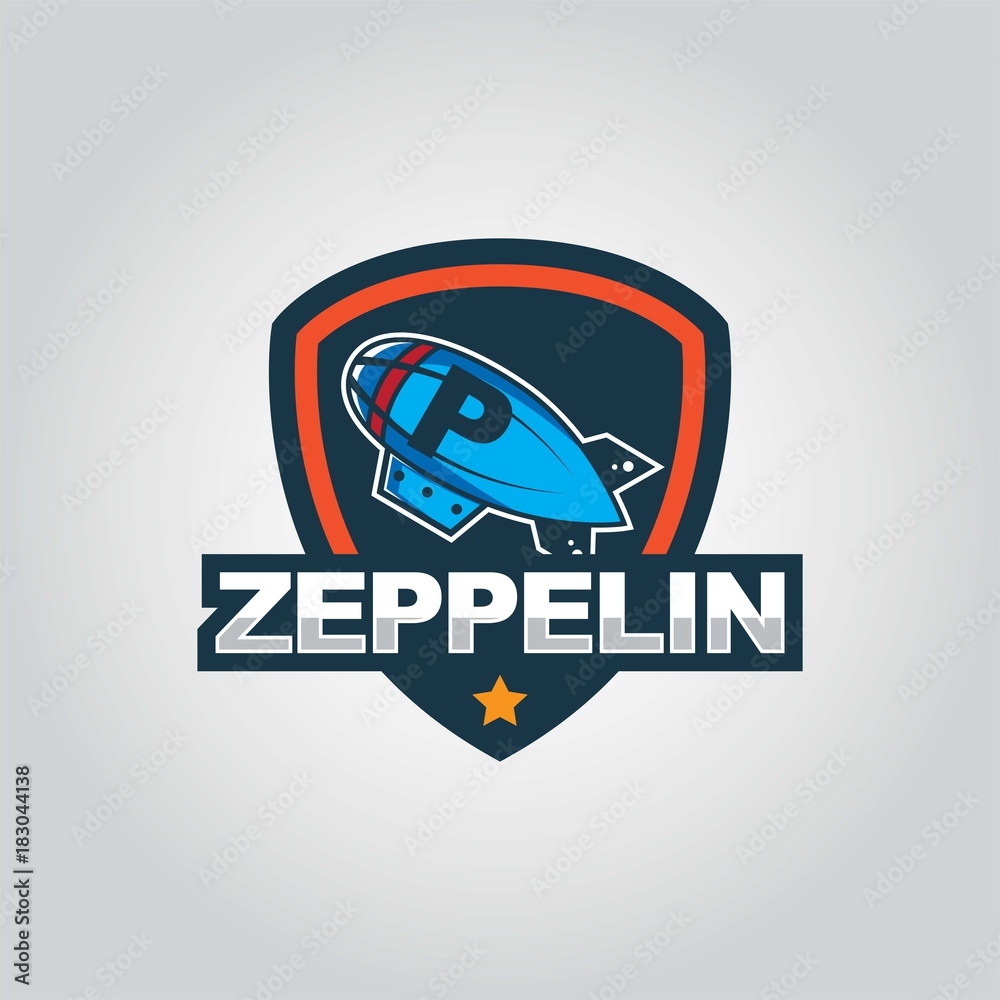 Naklejka premium Zeppelin logo