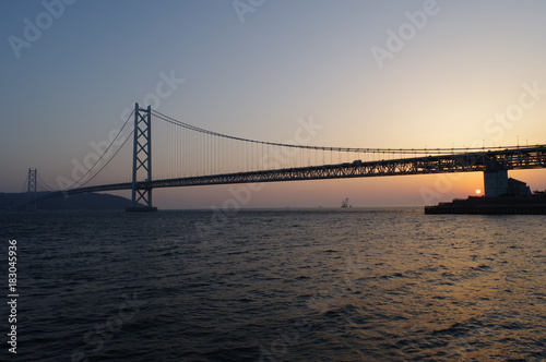 Akashi Bridge sunset