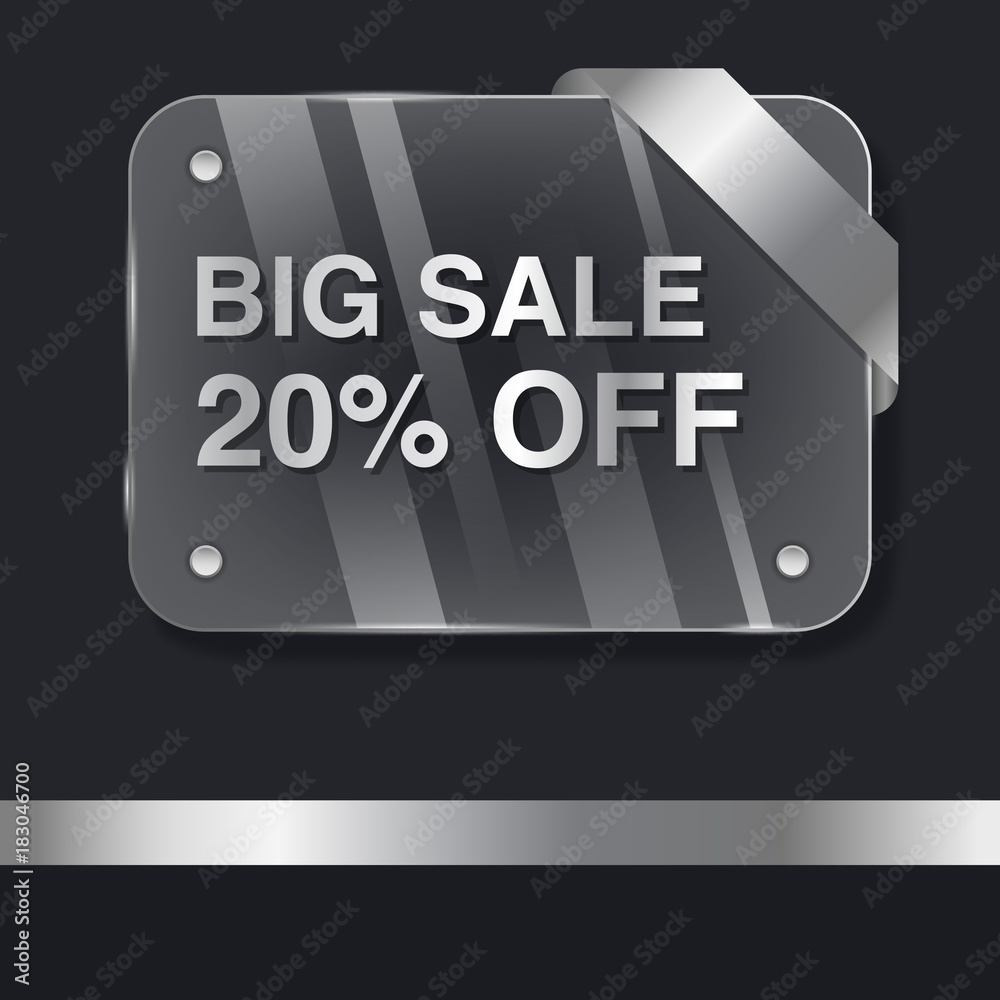 Vector sale background, banner template