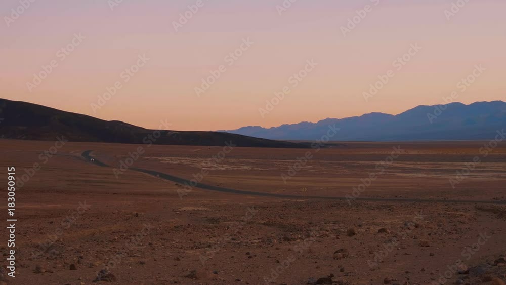 Wide angle view over Death Valley in California in the evening Wide angle view over Death Valley in California in the evening