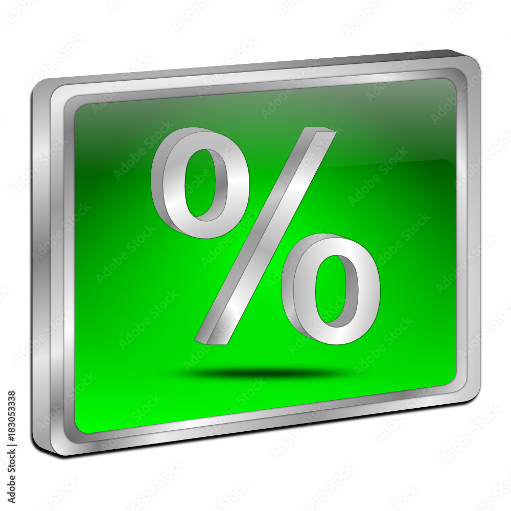 Discount button - 3D illustration Discount button - 3D illustration