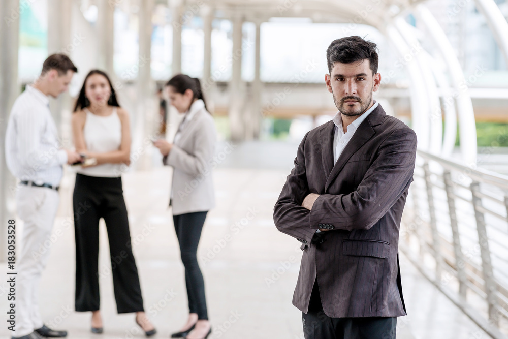 Confident young business team portrait concept. Confident young business team portrait concept.