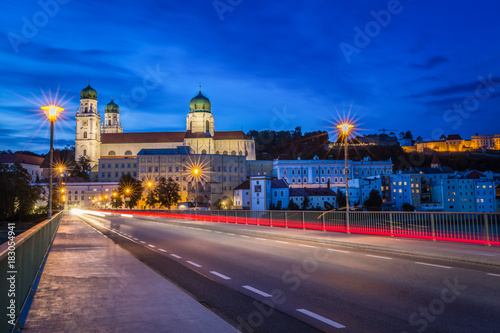 Passau city night scenes