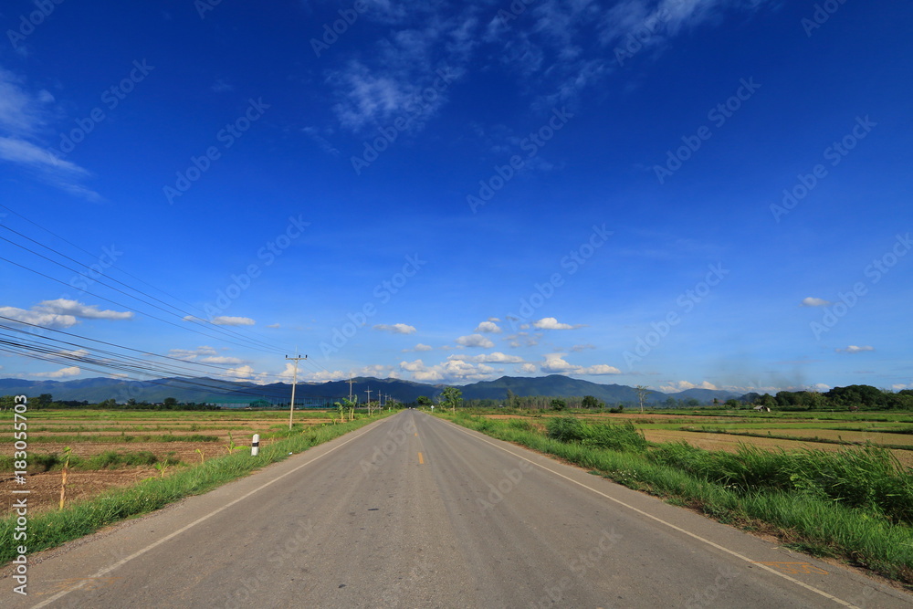 road and sky