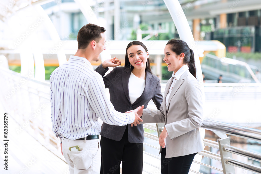 Friendly business meeting concept. Friendly business meeting concept.