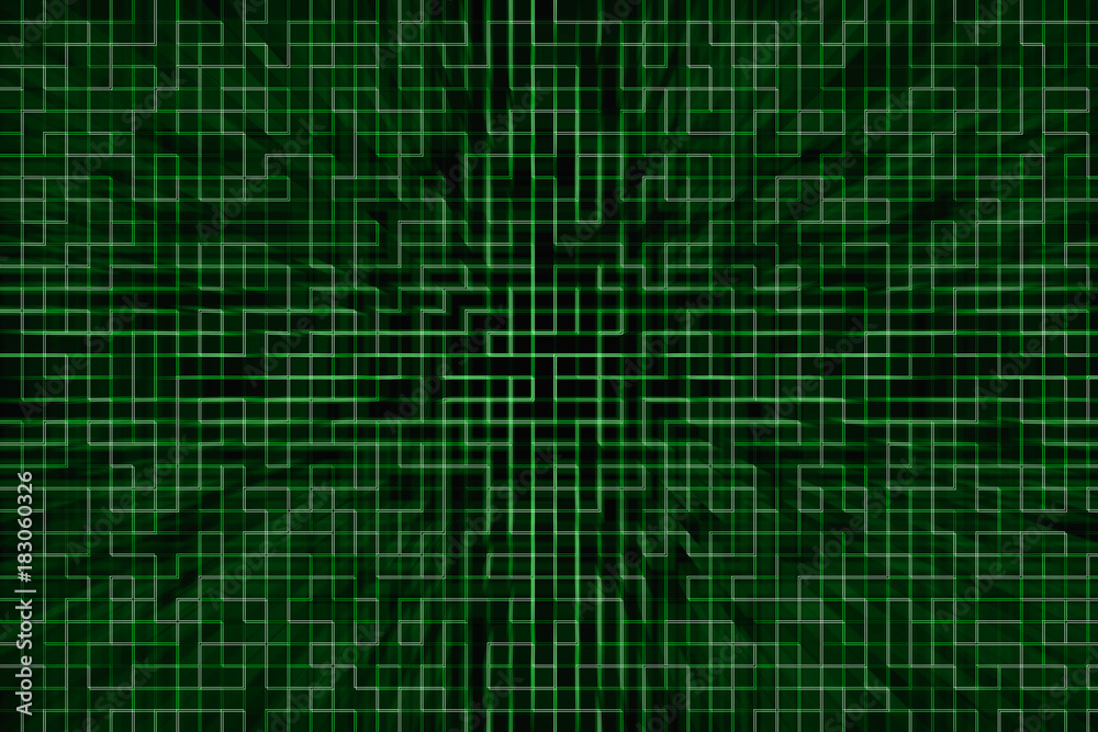 Green digital tile backdrop