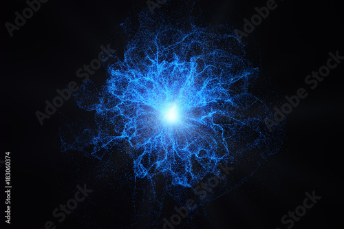 Foto Glowing plasma background