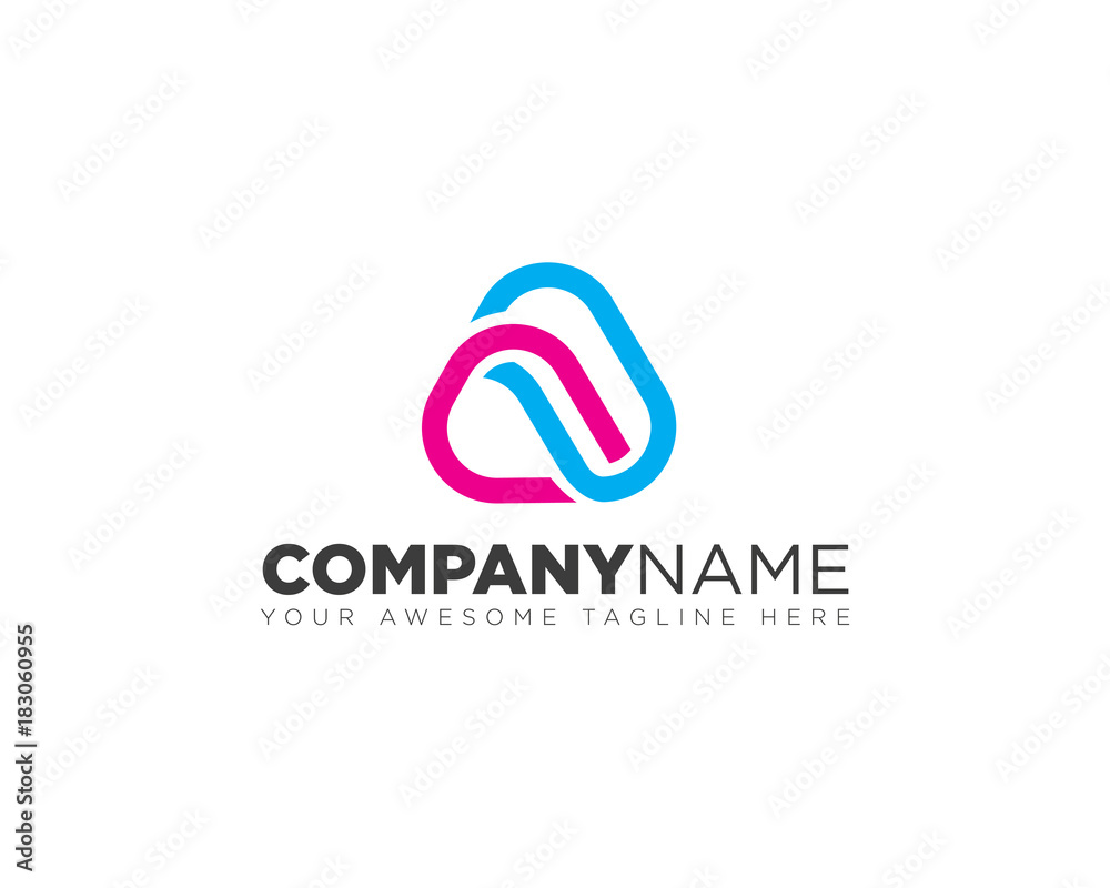 Obraz premium Abstract A Logo
