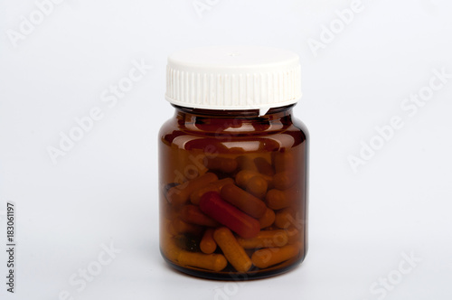Container with pills