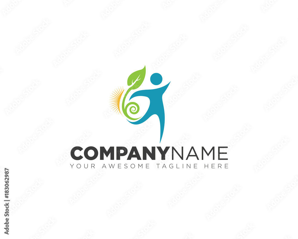 Fototapeta premium Healty people logo