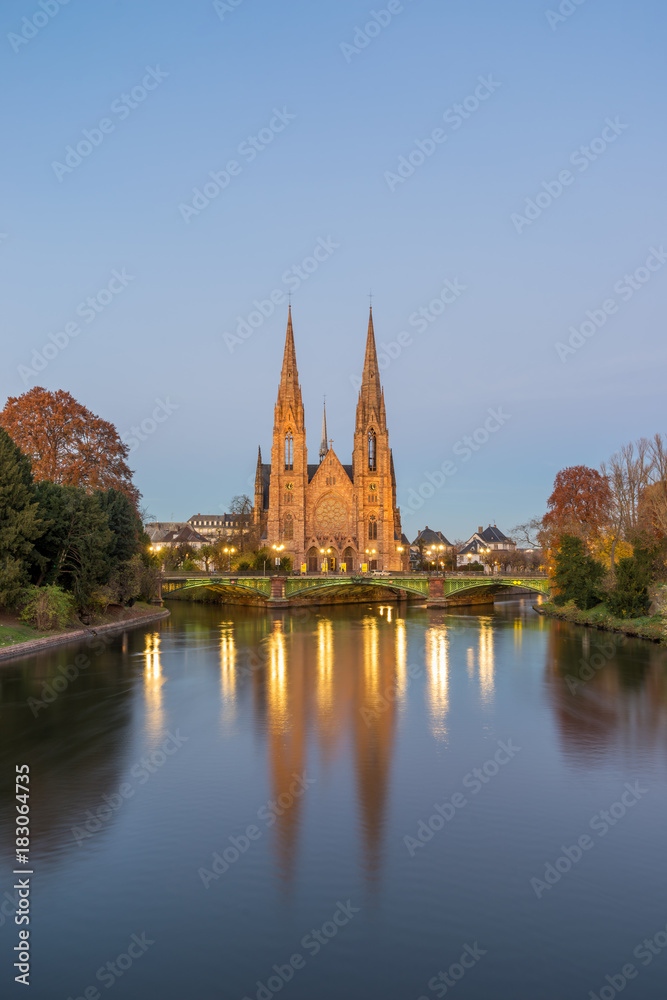 View of Strasbourg France the river