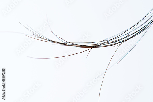 Obraz na plátně Real black woman hair strands