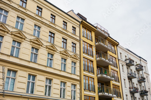 yellow and white apartment houses in germany