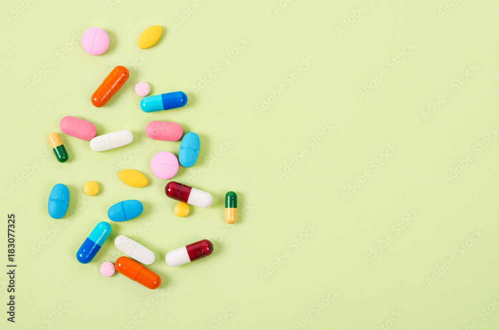 Pills and capsules medicine.