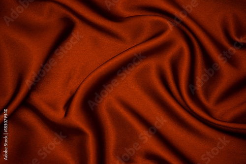 Red fabric texture background. Smooth elegant red silk can use as wedding background.