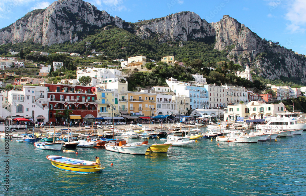 Fototapeta premium Capri, Marina Grande, Campania, Italy