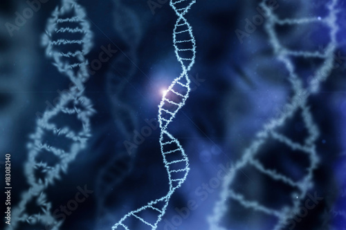 dna specific genom background blue