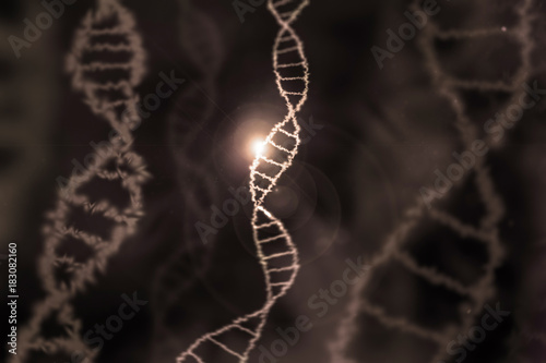 dna specific genom background brown