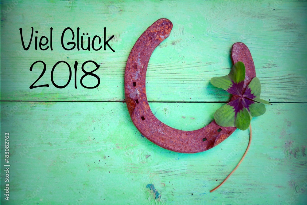 Viel Glück 2018 StockFoto Adobe Stock