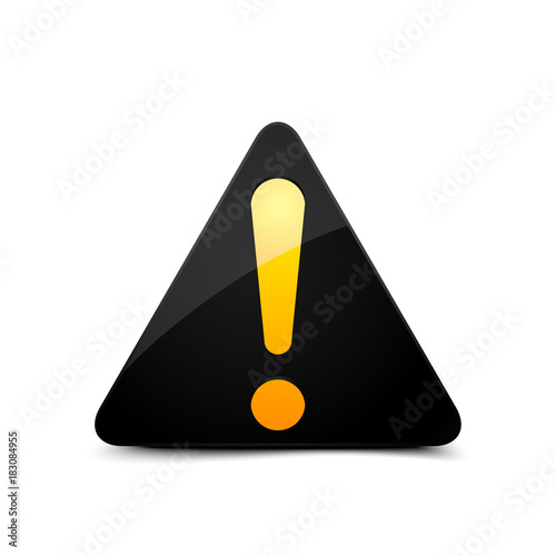Exclamation Danger sign illustration
