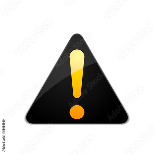 Exclamation Danger sign illustration
