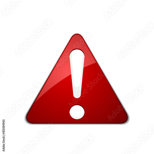 Exclamation Danger sign illustration